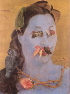 Winged domino or Portrait of Valentine, Roland Penrose